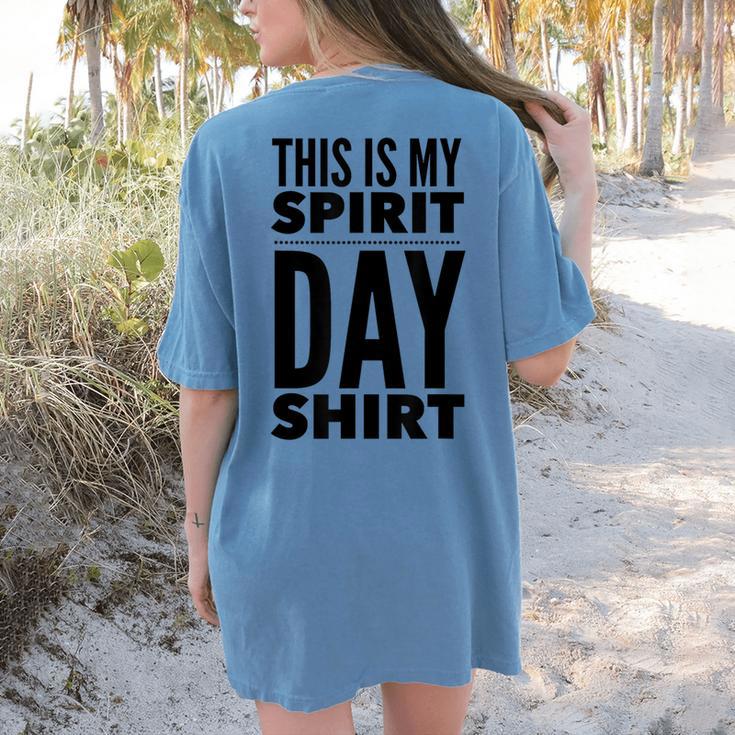 School Teacher Spirit Day Costume For Men Women Women's Comfort Colors T-Shirt Back Print