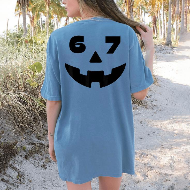 Six Seven Halloween Costume For Students Teachers 6 7 Women's Comfort Colors T-Shirt Back Print