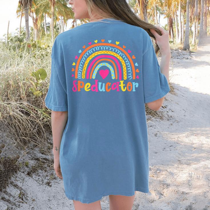 Speducator Special Education Teacher Sped Ed Women's Comfort Colors T-Shirt Back Print