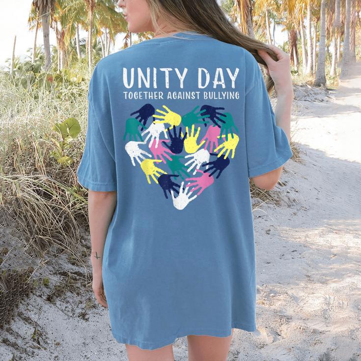 Together Against Bullying Unity Day Teachers Kids Toddler Women's Comfort Colors T-Shirt Back Print