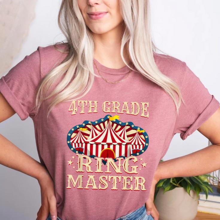 4th Grade Ringmaster Shirt 4th Grade Teacher Shirts Teacher Men Women Kids Women's Heather T-Shirt