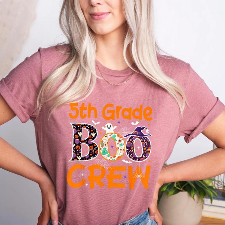 5th Grade Boo Crew Teacher Fifth Grade Halloween Women's Heather T-Shirt