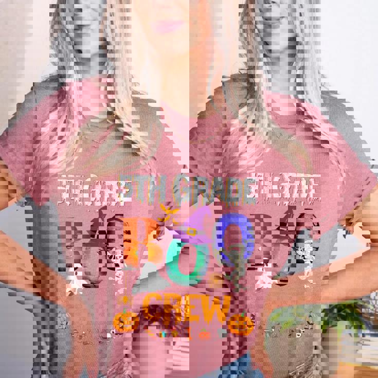 5th Grade Boo Crew Teacher Student Halloween Costume For Men Women Kids Women&#x27;s Heather T-Shirt