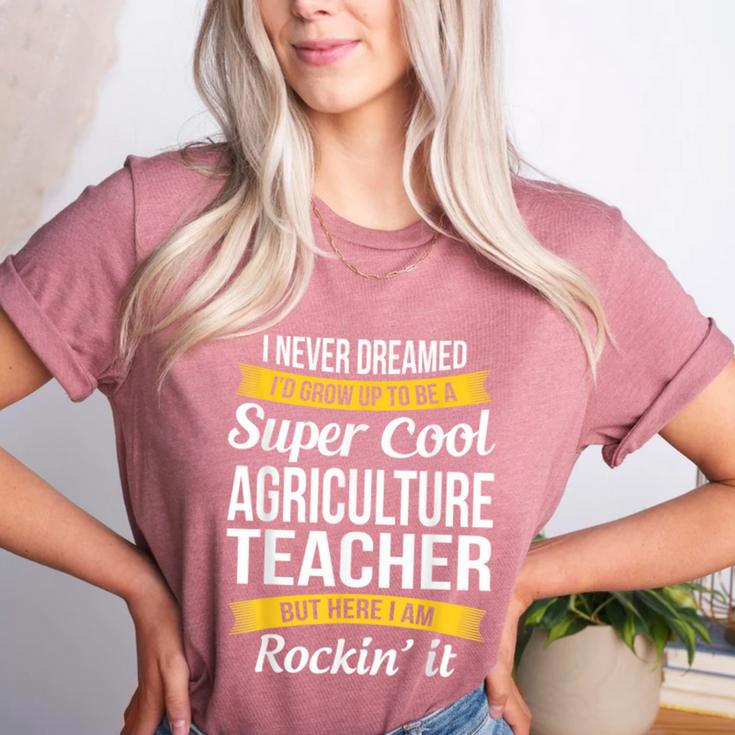 Agriculture Teacher Appreciation AG Teacher Women's Heather T-Shirt