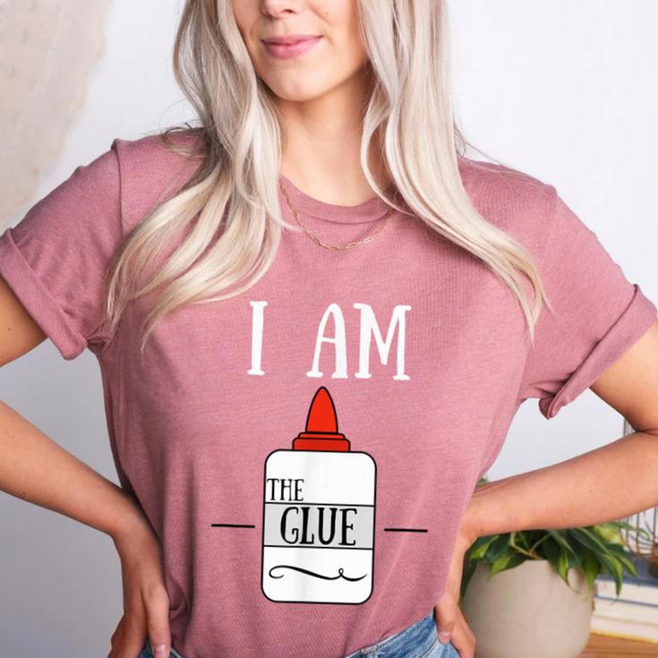 Art Teacher T-Shirt I Am The Glue Women's Heather T-Shirt