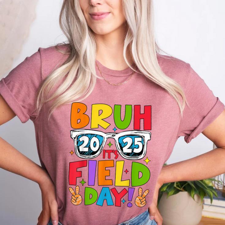 Bruh It's Field Day Teacher Boys Girls Kids Field Day 2025 Women's Heather T-Shirt