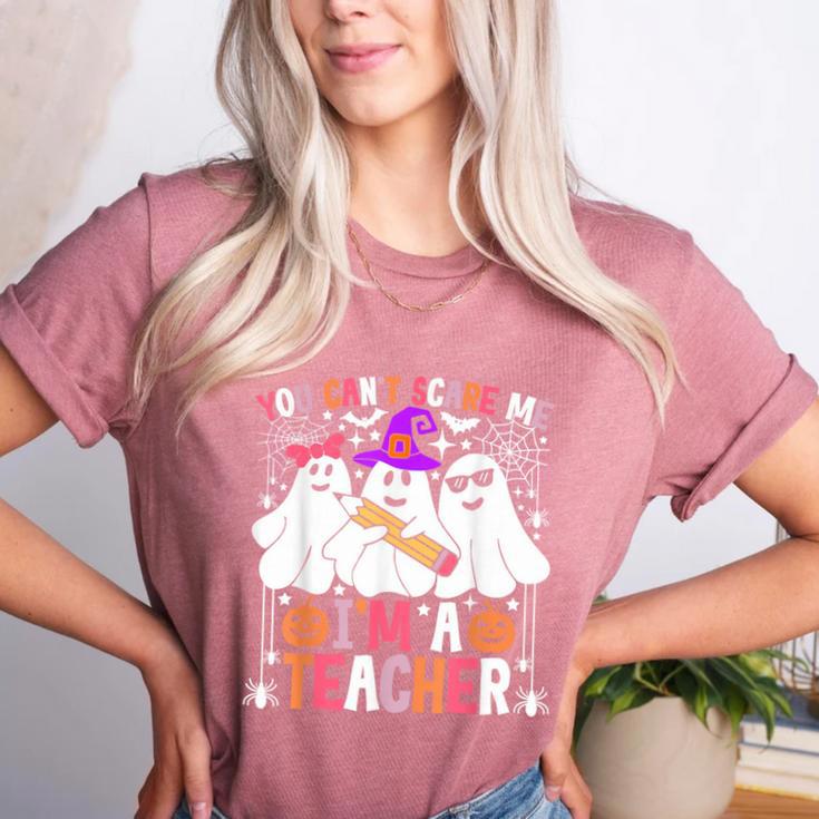You Can't Scare Me I'm A Teacher Halloween Women's Heather T-Shirt