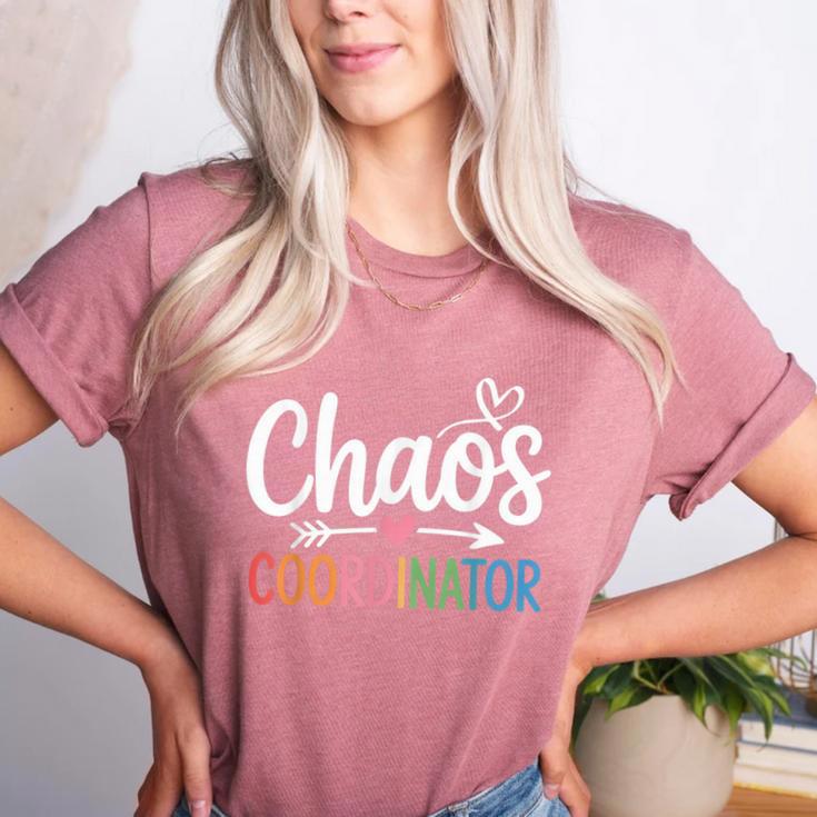 Chaos Coordinator Teacher Student Back To School 2025 Women's Heather T-Shirt