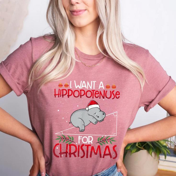 Christmas Math Teacher Hypotenuse Math Hippotenuse Men Women Women's Heather T-Shirt