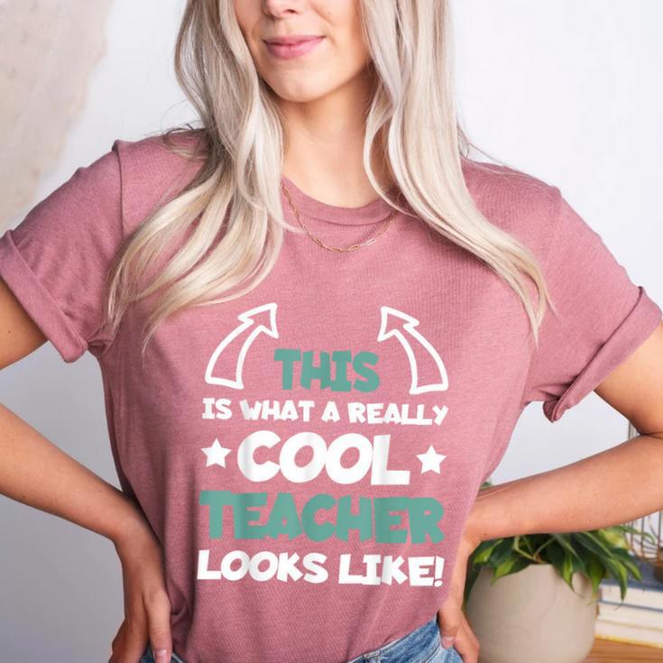 Cool Teacher Saying Teaching Student Men Women Women's Heather T-Shirt