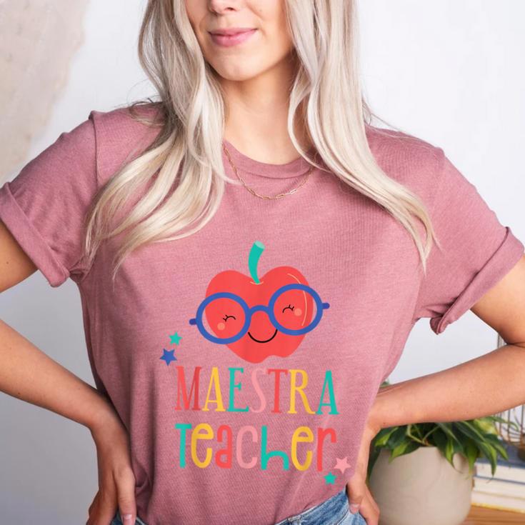 Cute Maestra Teacher Women's Heather T-Shirt