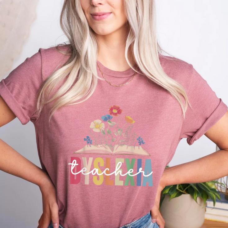 Dyslexia Teacher Awareness Dyslexic Dyslexics Dyslexia Women's Heather T-Shirt