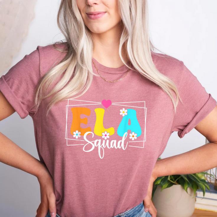 ELA Squad Teacher Back To School English Language Arts Women's Heather T-Shirt