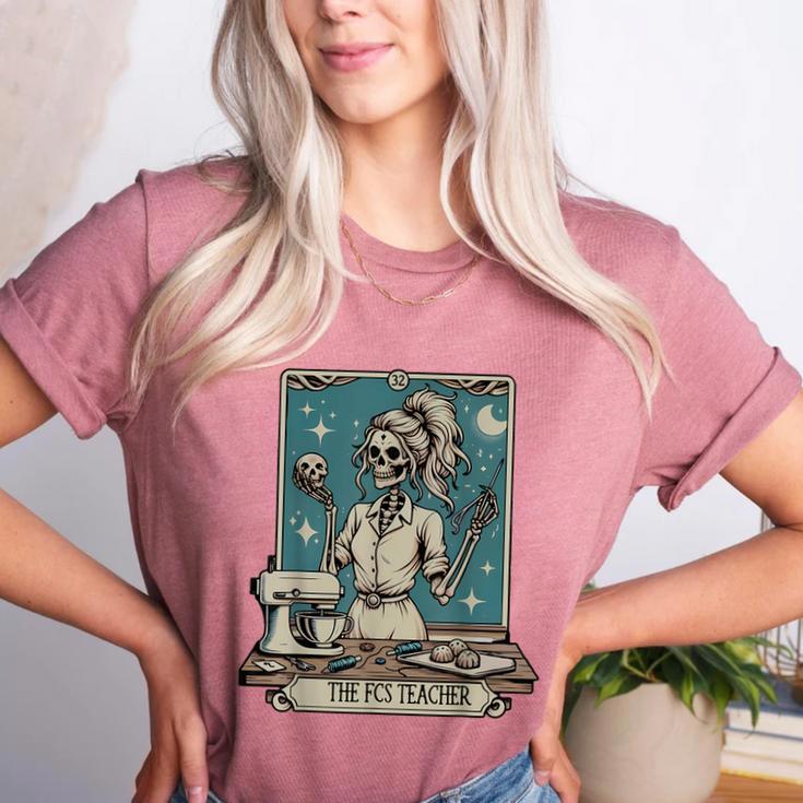 FCS Teacher Skeleton Halloween Family And Consumer Science Women's Heather T-Shirt