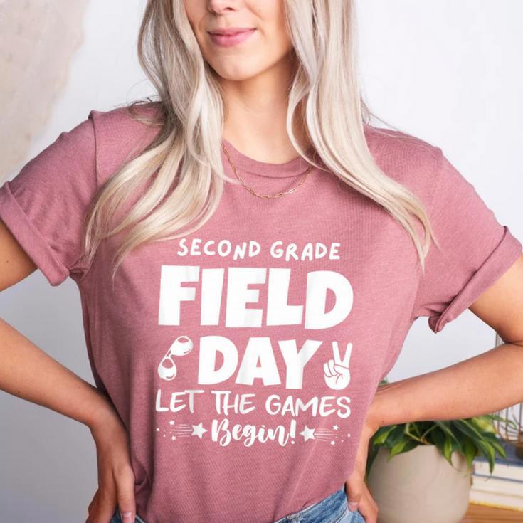 Field Day Second 2nd Grade Orange 2025 Boy Girl Teacher Women's Heather T-Shirt