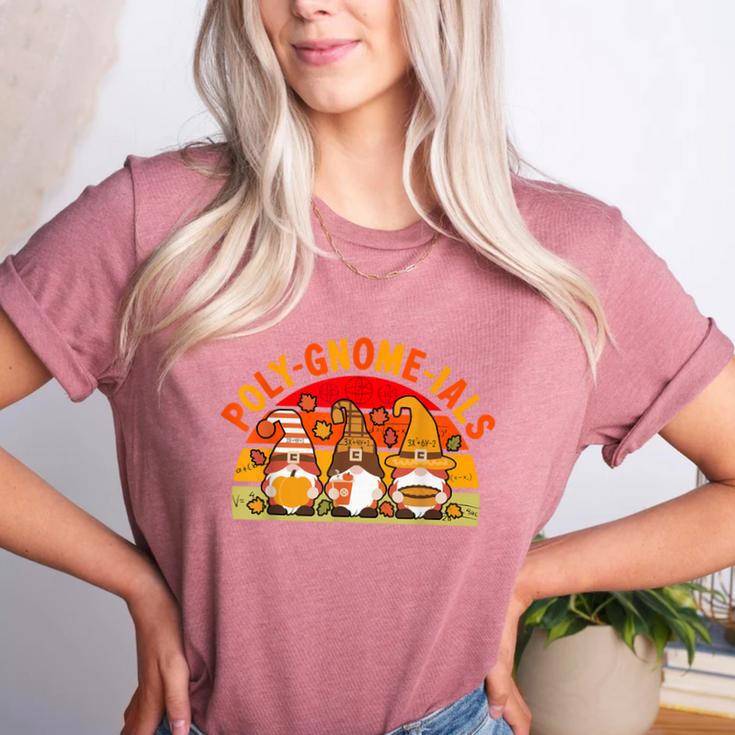 Fun Polynomial Calculus Algebra Poly-Gnome-Ials Math Teacher Women's Heather T-Shirt