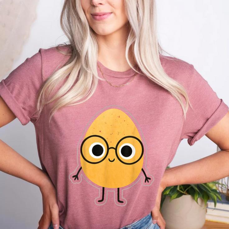 Good Egg Teacher Halloween Costume The Smart Cookie Women's Heather T-Shirt