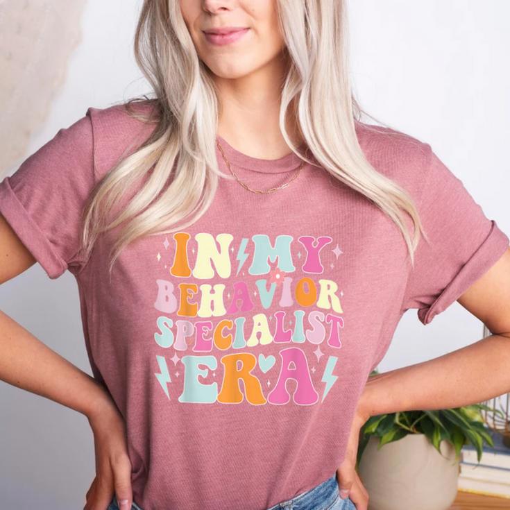 Groovy In My Behavior Specialist Era Behavior Teachers Women's Heather T-Shirt
