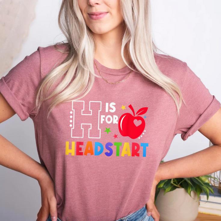 H Is For Head Start Teacher First Day Of School Tee Women's Heather T-Shirt
