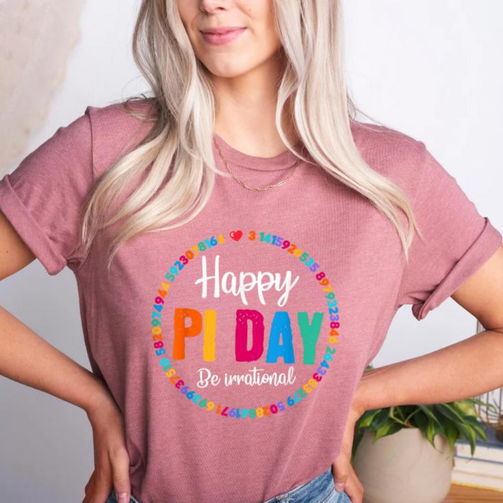 Happy Pi Day Pie Math Coach Teacher Pi Day Lover Nerdy Women's Heather T-Shirt