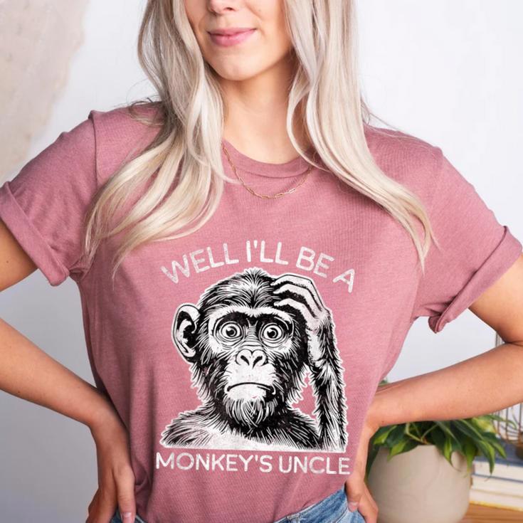 Well I'Ll Be a Monkey's Uncle Teacher And Student Women's Heather T-Shirt