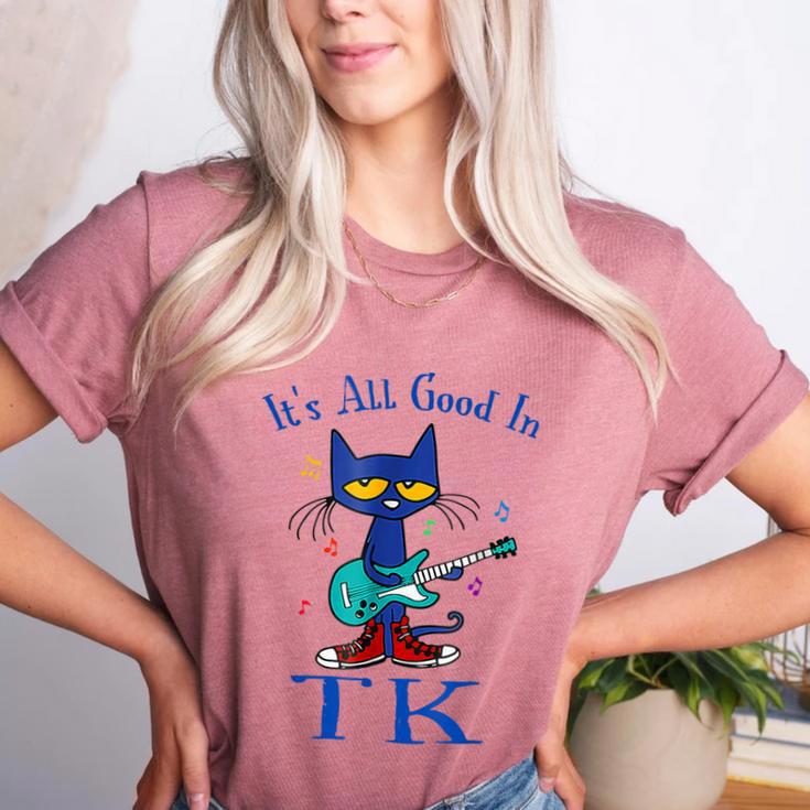 Its All Good In TK Cat Transitional Kindergarten Teacher Kid Women's Heather T-Shirt