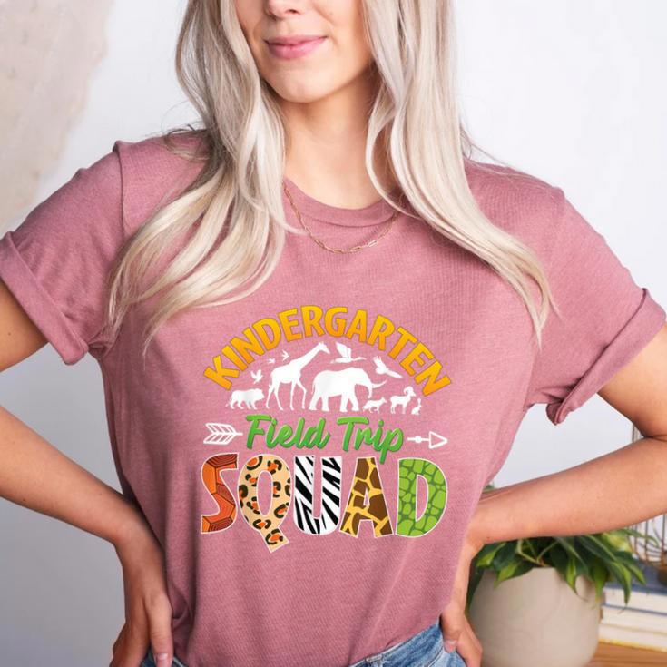 Kindergarten Zoo Field Trip Squad Matching Teacher Students Women's Heather T-Shirt