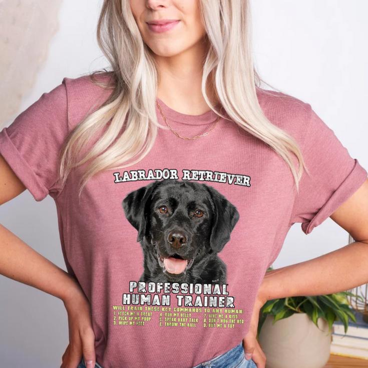 Labrador Retriever Lab Professional Human Trainer Women's Heather T-Shirt