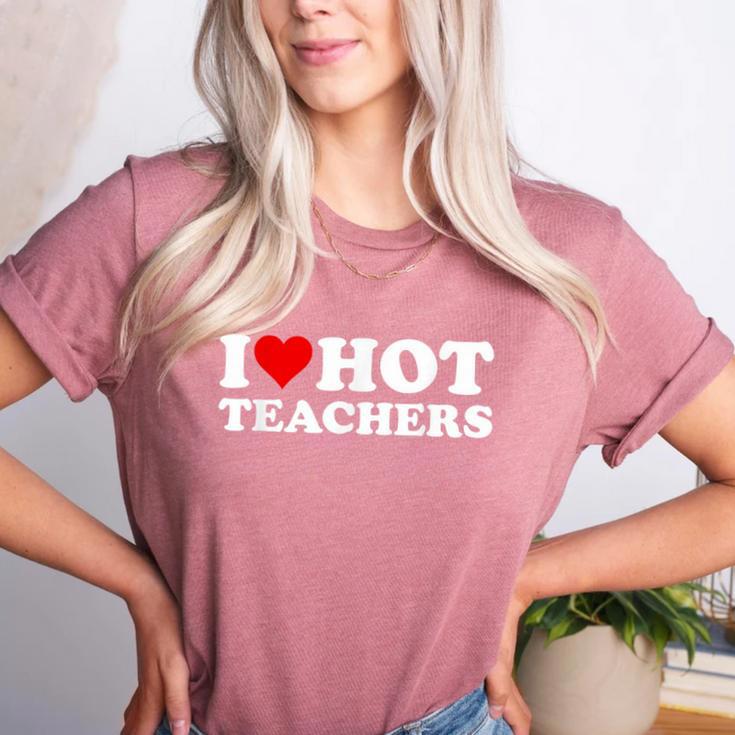 I Love Hot Teachers Women's Heather T-Shirt