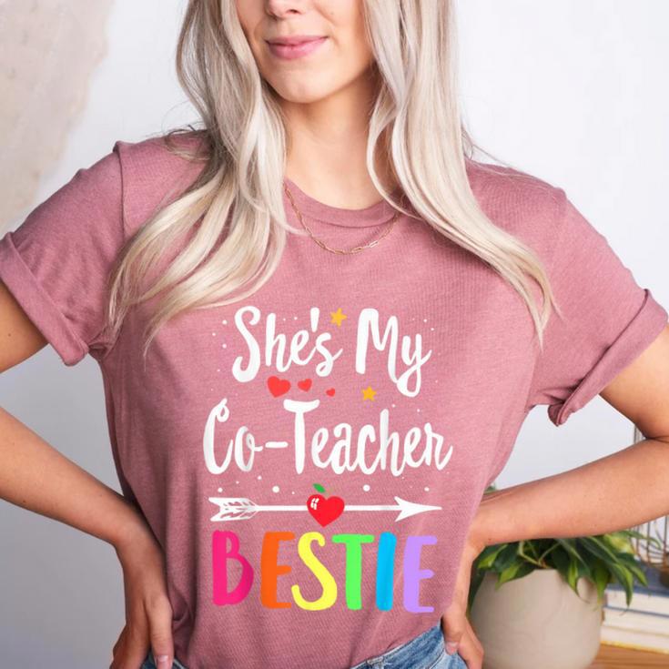 Matching Co-Teacher Best Friend She's My Bestie Work Team Women's Heather T-Shirt