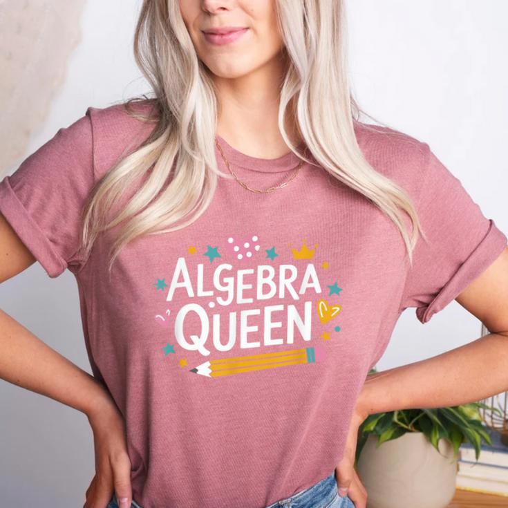 Mathematician And Mathematics Teacher Algebra Queen Women's Heather T-Shirt