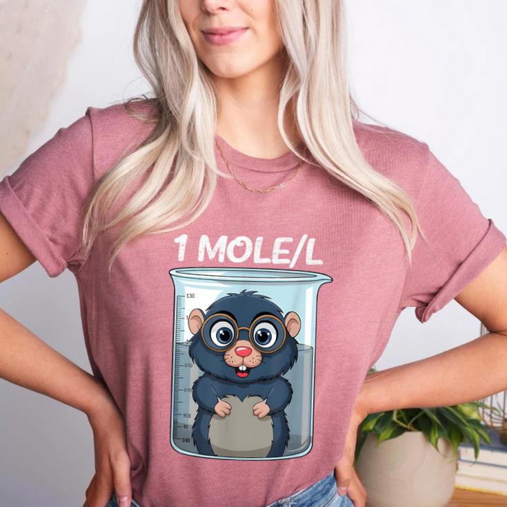 Mole Chemistry Chemist Student Science Teacher Women's Heather T-Shirt