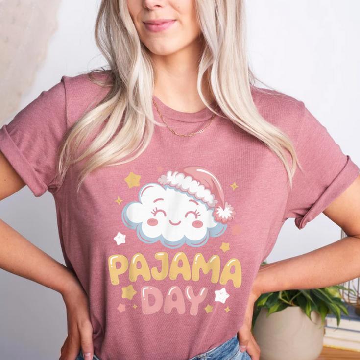 Pajama Day School Spirit Week Fun Cloud Teacher Women's Heather T-Shirt