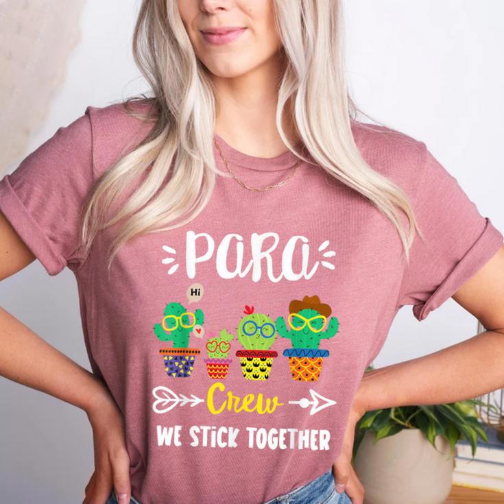 PARA Crew School Cactus Team PARA Teacher Squad For Men Women Kids Women's Heather T-Shirt