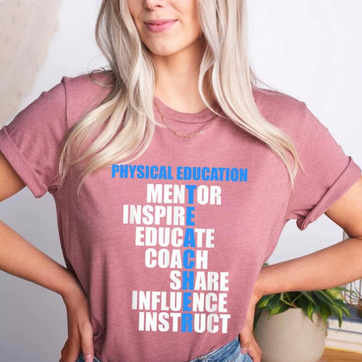 PE Physical Education Teacher For PE Teacher Women's Heather T-Shirt