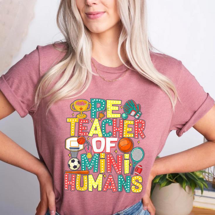 PE Teacher Back To School Physical Education Gym Teachers Women's Heather T-Shirt