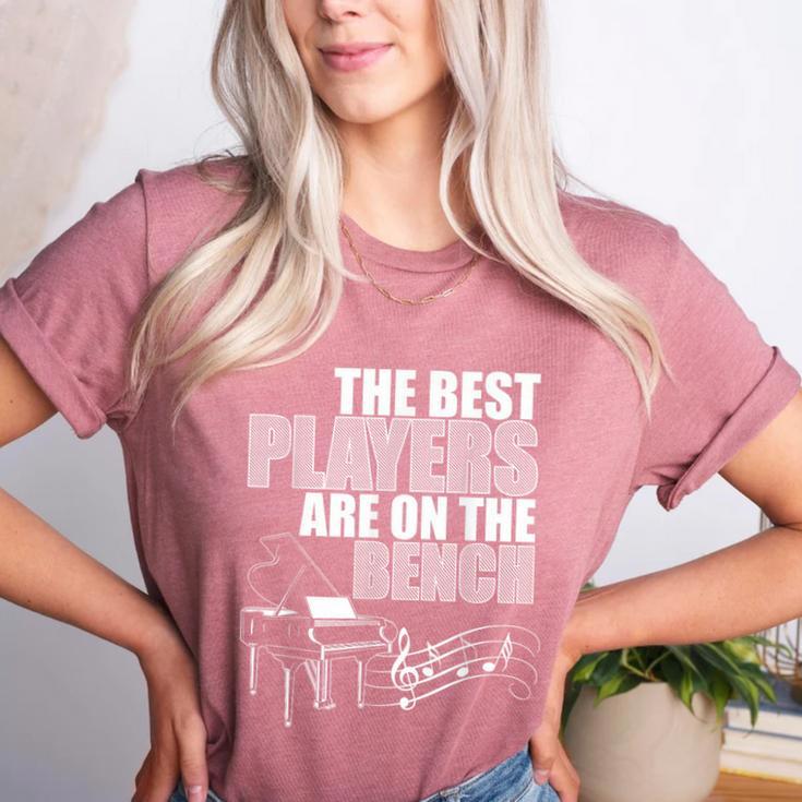 Piano Art For Men Women Pianist Piano Teacher Piano Player Women's Heather T-Shirt