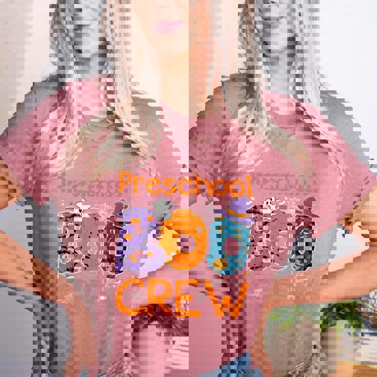 Preschool Boo Crew Preschool Halloween Teacher Kids Women&#x27;s Heather T-Shirt