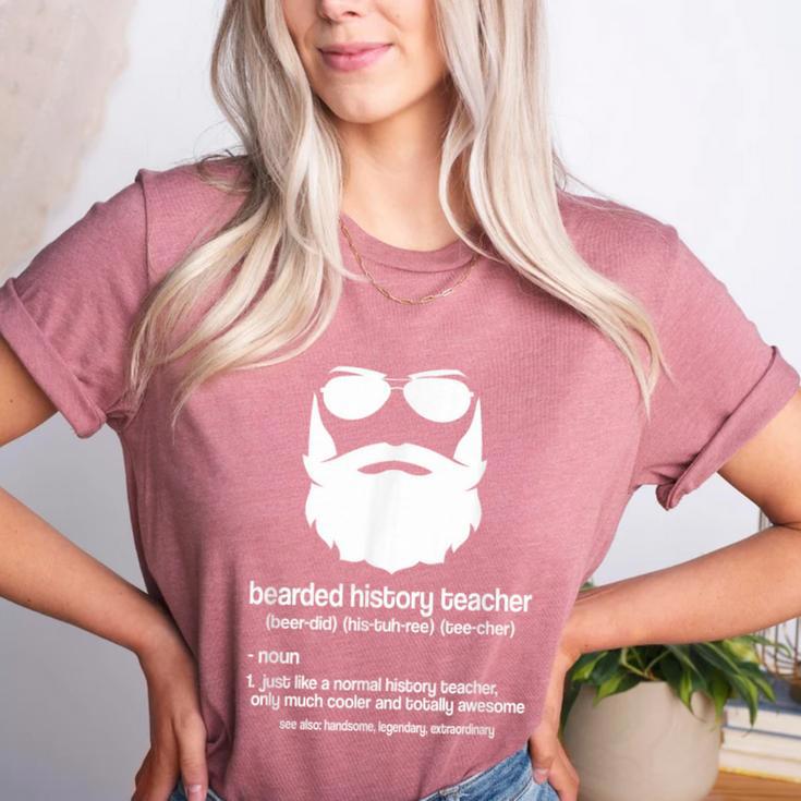 Professor Ancient Teaching Education Bearded History Teacher Women's Heather T-Shirt