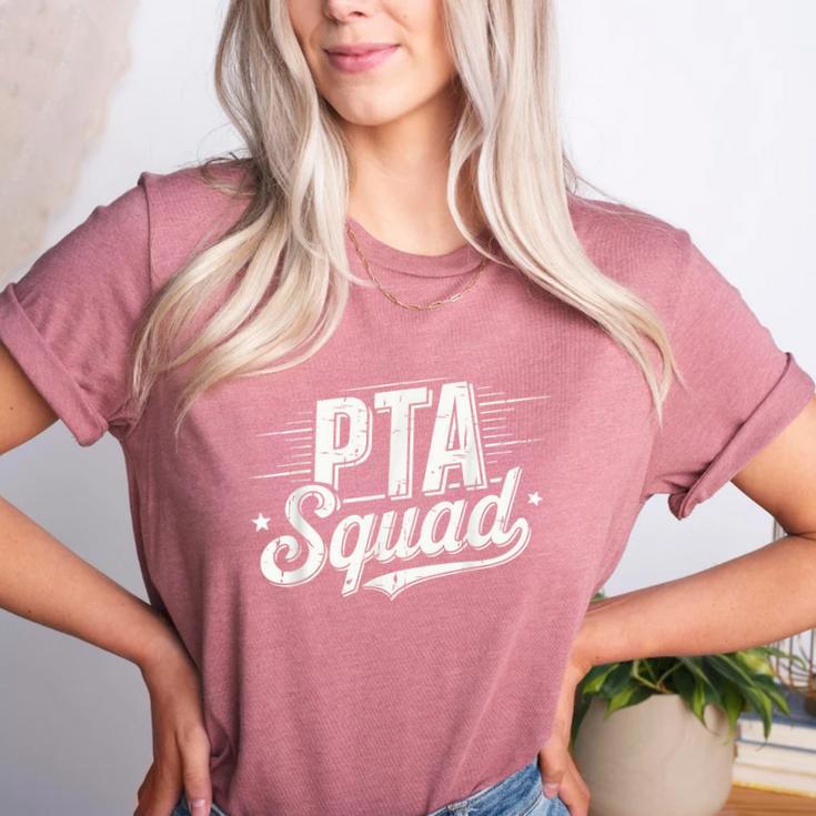 PTA Squad Parent Teacher Association Back To School Teacher Women's Heather T-Shirt