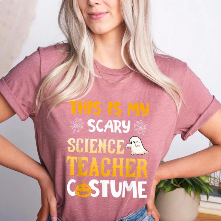 This Is My Scary Science Teacher Halloween Costumes Men Women Kids Women's Heather T-Shirt