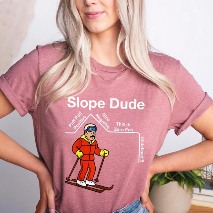 Slope Dude Algebra Geometry Middle School Math Teacher Women's Heather T-Shirt