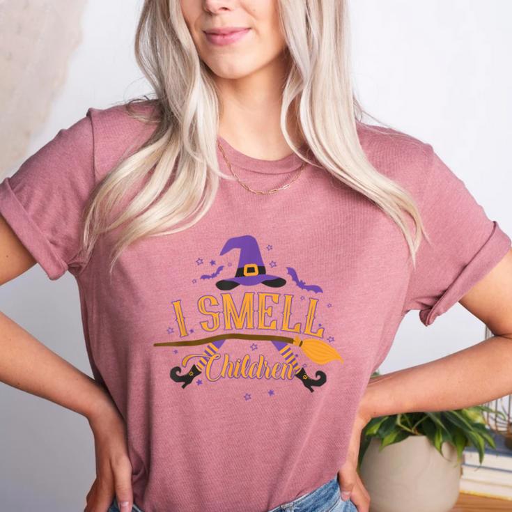 I Smell Children Wicked Cute Kindergarten Teacher Halloween Women's Heather T-Shirt