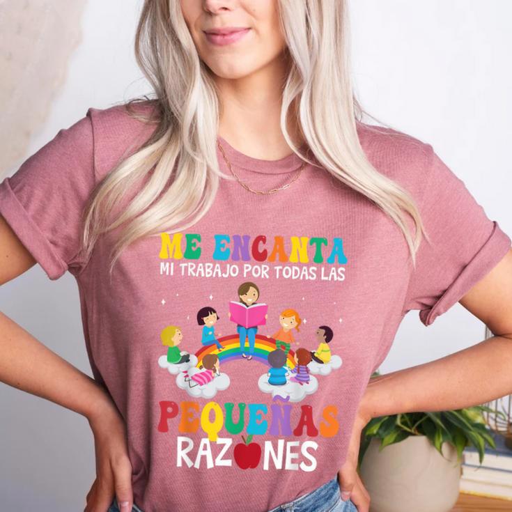 Spanish Teacher Bilingual Teacher Maestra Maestras Women's Heather T-Shirt