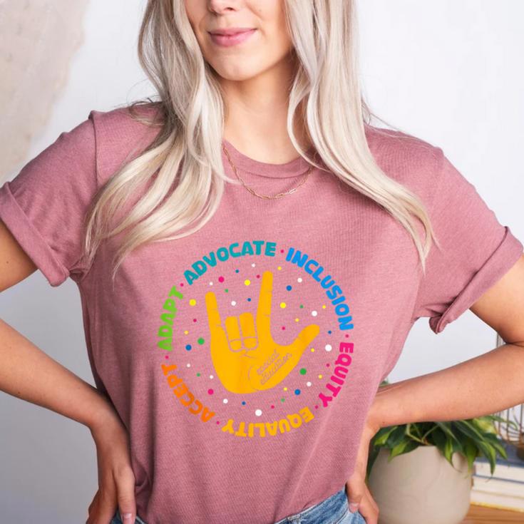 Special Education Teacher Inspirational SPED Teachers Autism Women's Heather T-Shirt