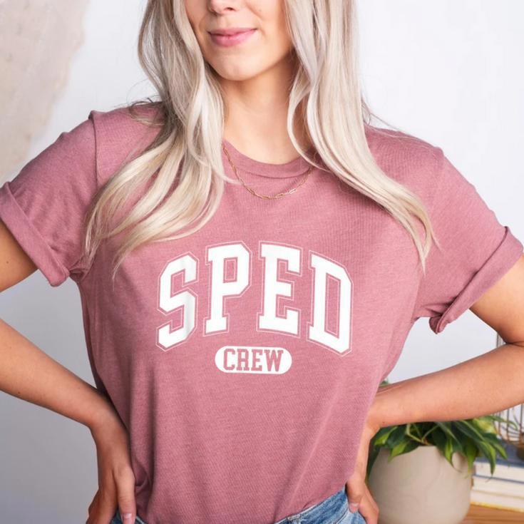 SPED Crew SPED Teacher Back To School For Women Men Women's Heather T-Shirt