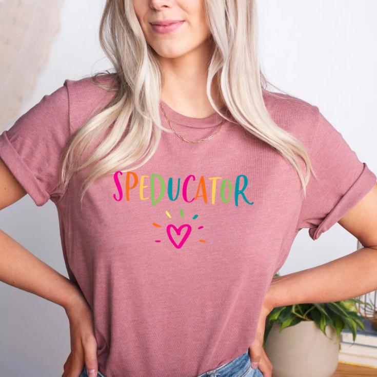 Speducator Shirt Special Education Teacher Sped Ed Women's Heather T-Shirt