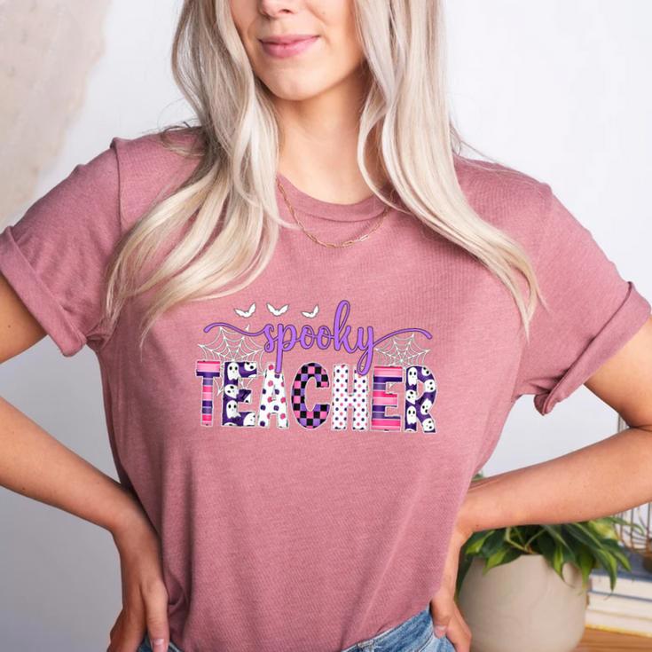 Spooky Teacher Halloween Costume Women Spooky Teacher Women's Heather T-Shirt