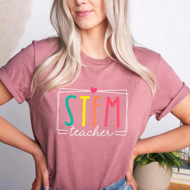 STEM Teacher Science Appreciation Women Back To School Women's Heather T-Shirt