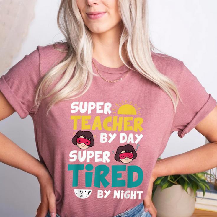 Super Hero Teacher Superheroes Women's Heather T-Shirt